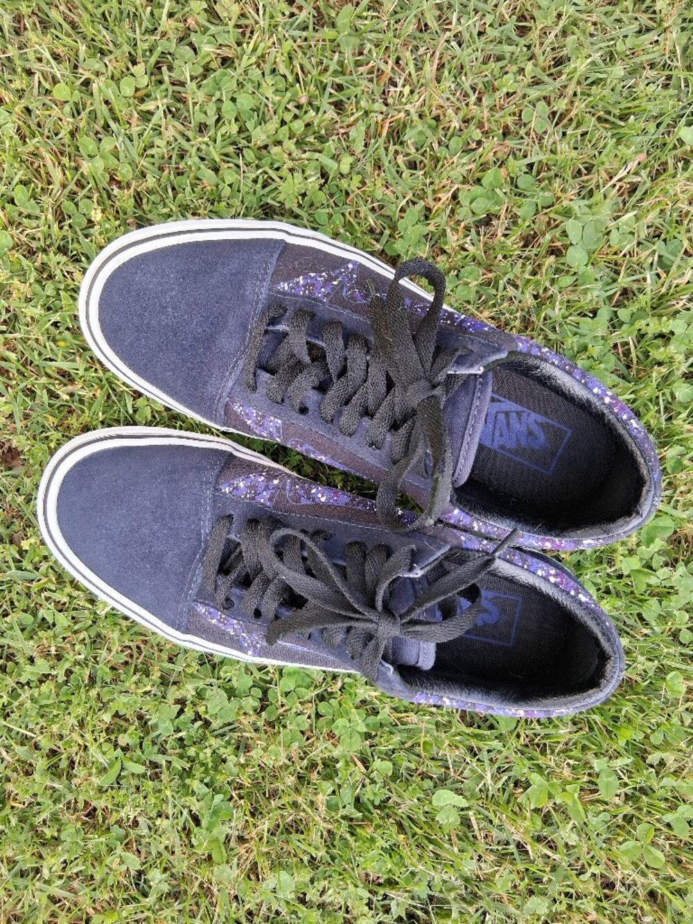 Vintage Vans Navy blue Galaxy skate shoes 8 Mens 9.5 Womens